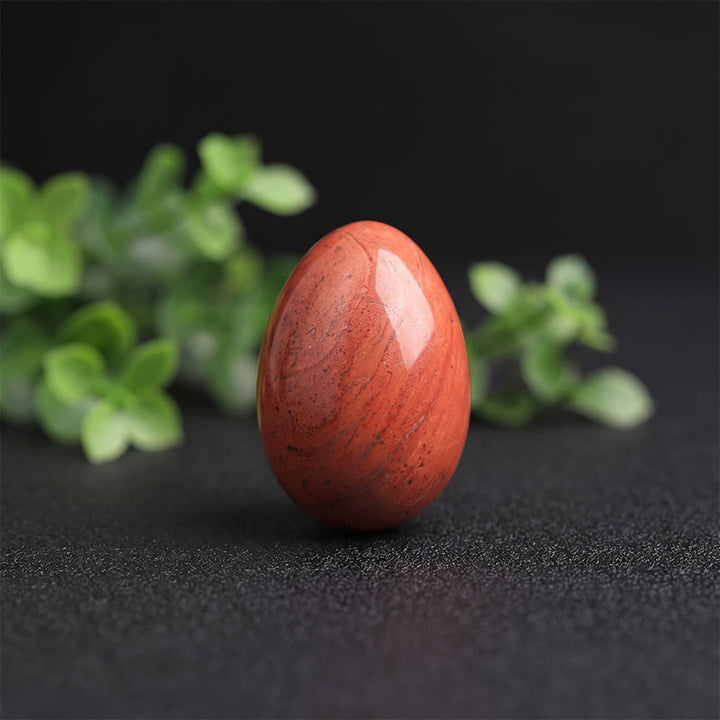 Olivenorma Polished‑Egg‑Shaped‑Tumbled Assorted Crystals Gemstone Decoration - Red Jasper - 10Pcs - image 26