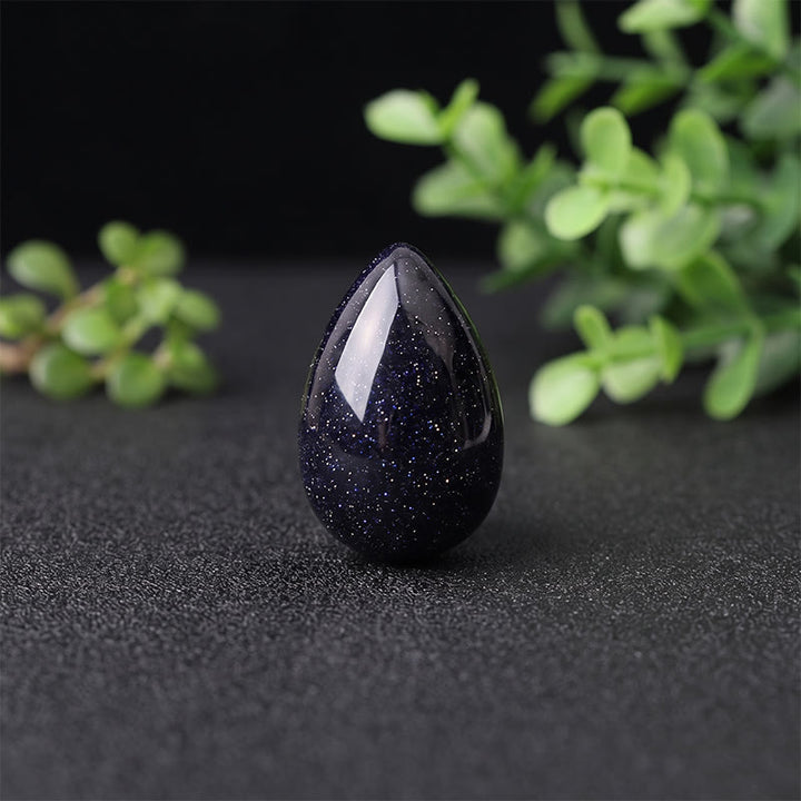 Olivenorma Polished‑Egg‑Shaped‑Tumbled Assorted Crystals Gemstone Decoration - Blue Sandstone - 10Pcs - image 36