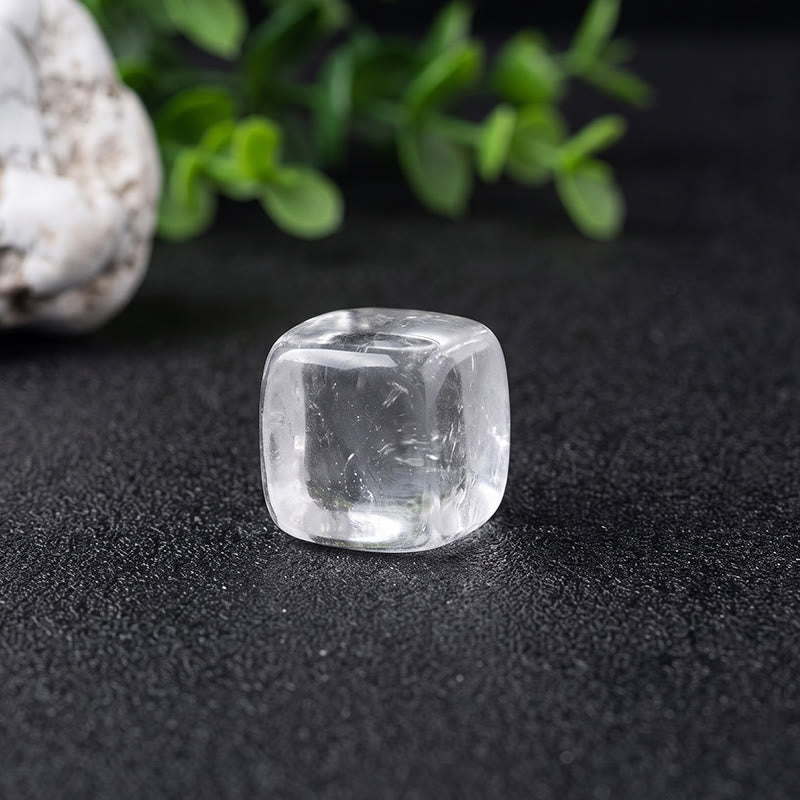 Olivenorma Cube‑Shaped‑Polished Assorted Crystals Gemstone Decoration - Clear Quartz - 1.5-2cm /0.59-0.79 inch - 10Pcs - image 1