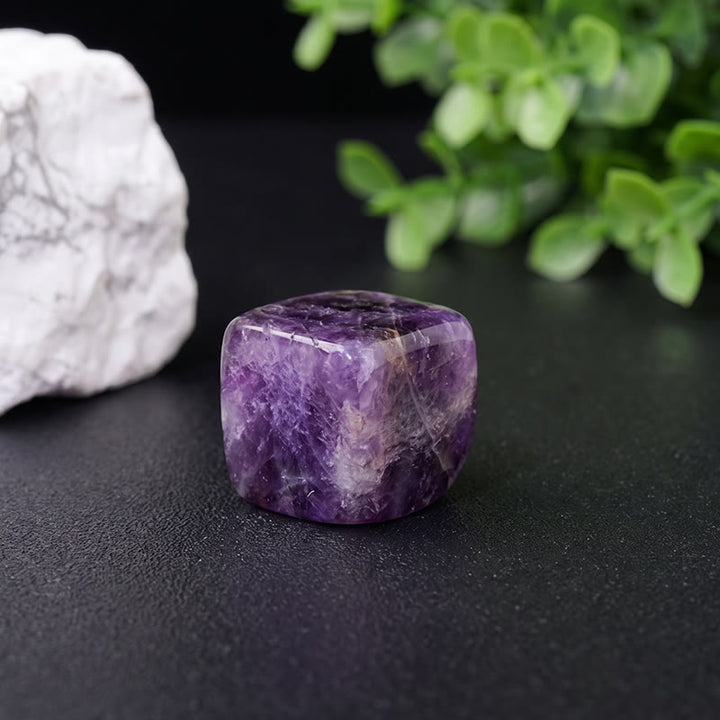 Olivenorma Cube‑Shaped‑Polished Assorted Crystals Gemstone Decoration - Amethyst - 1.5-2cm /0.59-0.79 inch - 10Pcs - image 4