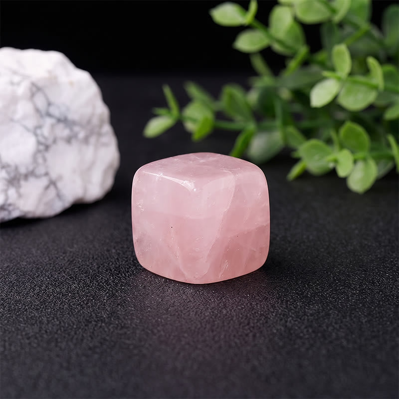 Olivenorma Cube‑Shaped‑Polished Assorted Crystals Gemstone Decoration - Rose Quartz - 1.5-2cm /0.59-0.79 inch - 10Pcs - image 12