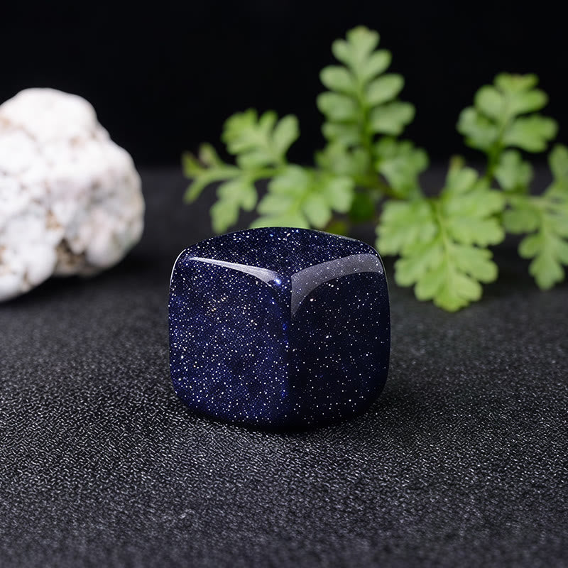 Olivenorma Cube‑Shaped‑Polished Assorted Crystals Gemstone Decoration - Blue Sandstone - 1.5-2cm /0.59-0.79 inch - 10Pcs - image 16