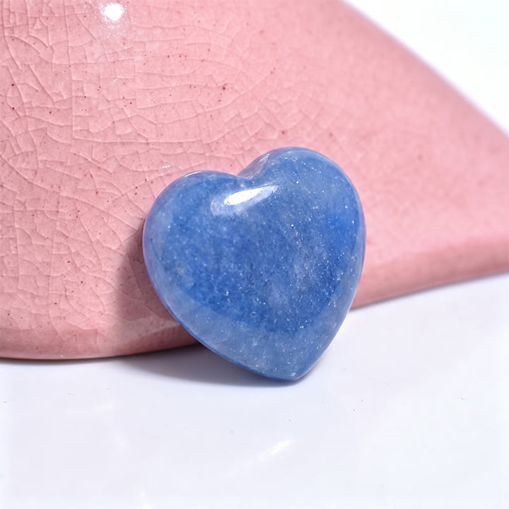 Olivenorma Undrilled Heart Natural Crystal Gemstone Decoration - Blue Aventurine - 10Pcs - image 30