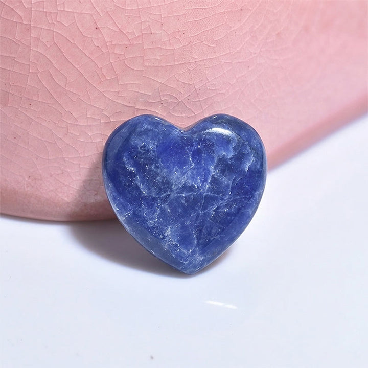 Olivenorma Undrilled Heart Natural Crystal Gemstone Decoration - Sodalite - 10Pcs - image 28