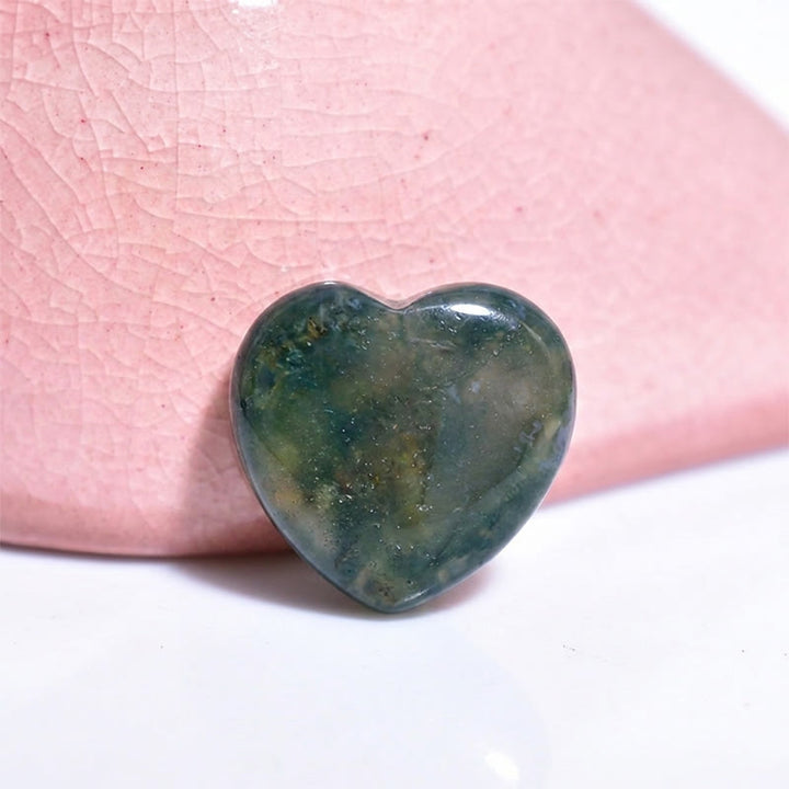 Olivenorma Undrilled Heart Natural Crystal Gemstone Decoration - Indian Agate - 10Pcs - image 50