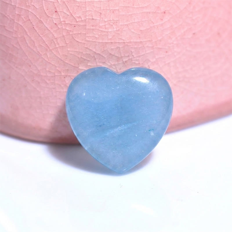 Olivenorma Undrilled Heart Natural Crystal Gemstone Decoration - Dyed Aquamarine - 10Pcs - image 62