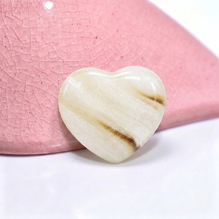 Olivenorma Undrilled Heart Natural Crystal Gemstone Decoration - Watermelon Jasper - 10Pcs - image 63