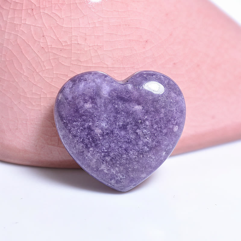 Olivenorma Undrilled Heart Natural Crystal Gemstone Decoration - Lilac Stone - 10Pcs - image 64