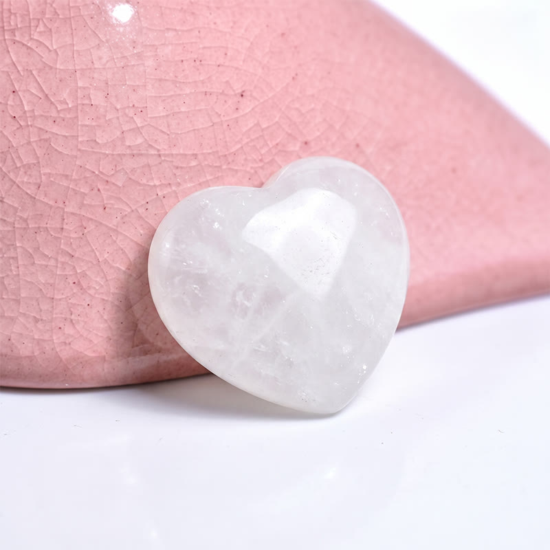 Olivenorma Undrilled Heart Natural Crystal Gemstone Decoration - White Jade - 10Pcs - image 59