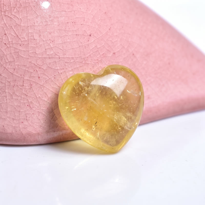 Olivenorma Undrilled Heart Natural Crystal Gemstone Decoration - Citrine - 10Pcs - image 104