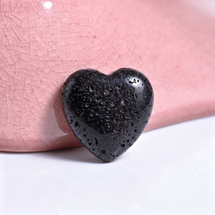 Olivenorma Undrilled Heart Natural Crystal Gemstone Decoration - Volcanic stone - 10Pcs - image 97