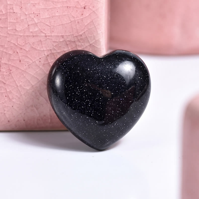 Olivenorma Undrilled Heart Natural Crystal Gemstone Decoration - Blue Sandstone - 10Pcs - image 89