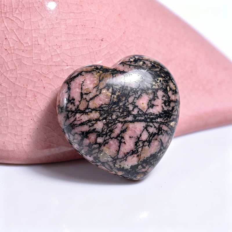 Olivenorma Undrilled Heart Natural Crystal Gemstone Decoration - Rhodochrosite - 10Pcs - image 91