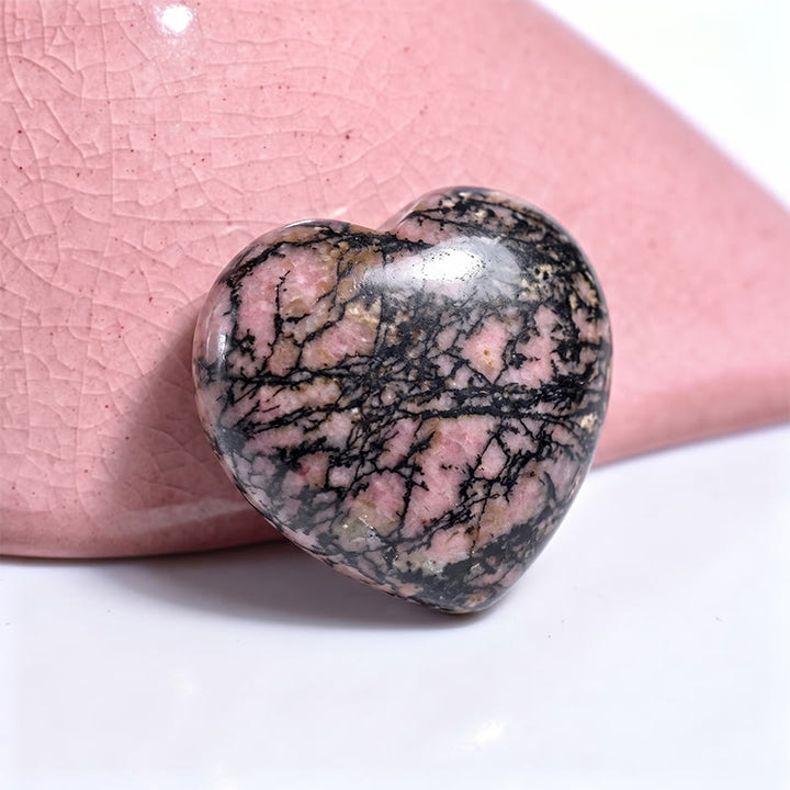 Olivenorma Undrilled Heart Natural Crystal Gemstone Decoration - Rhodochrosite - 10Pcs - image 91
