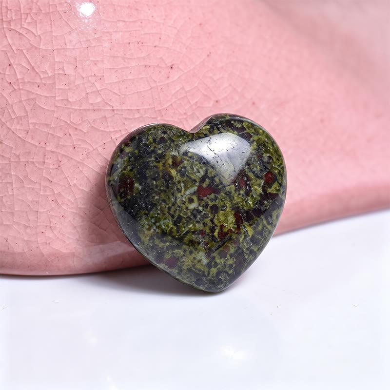 Olivenorma Undrilled Heart Natural Crystal Gemstone Decoration - Dragon Blood Stone - 10Pcs - image 72