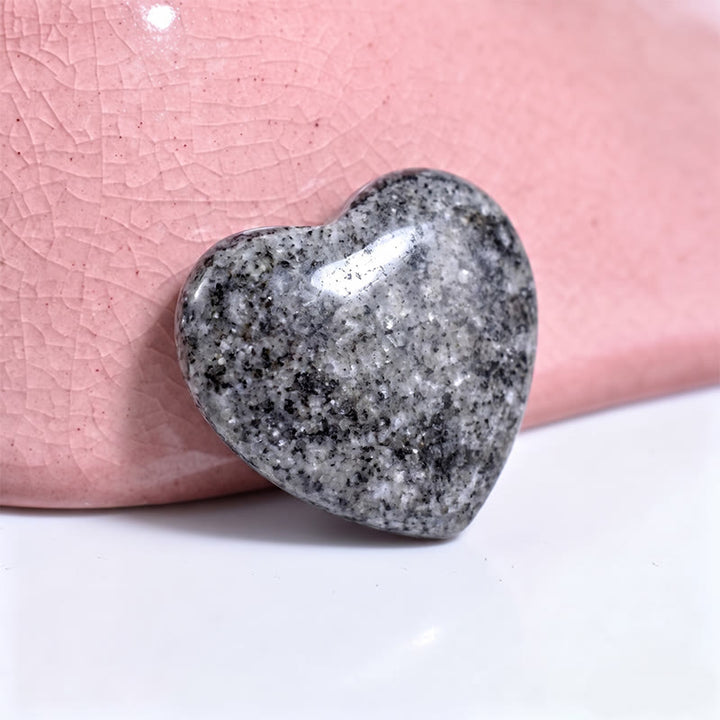 Olivenorma Undrilled Heart Natural Crystal Gemstone Decoration - Granite - 10Pcs - image 94