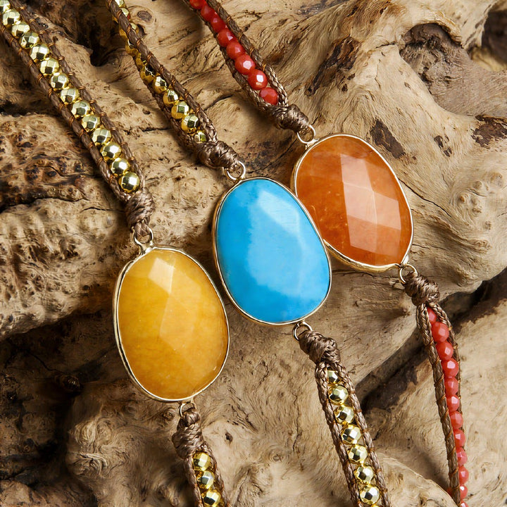Olivenorma Hematite Multi‑Row Hand‑Woven Boho Casual Balance Symbol Bracelet - image 8
