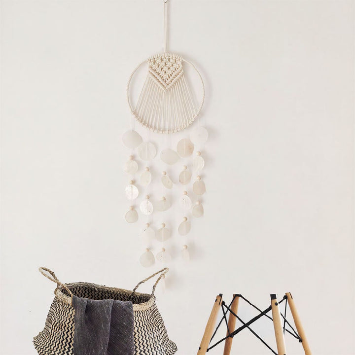Olivenorma Iron‑Hoop Cotton‑Strings Shell Macrame Blessing Dream Catcher - image 4