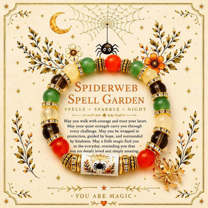 FREE Today: Halloween Beaded Ghost Black Cat Pumpkin Bracelet - Spider - image 9