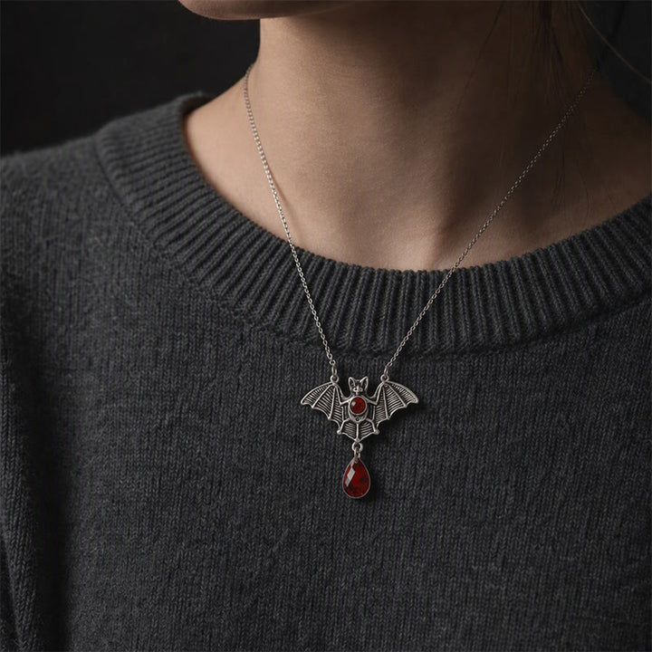 FREE Today: Vintage Metal Bat Choker Pendant Necklace Halloween Witchy Jewelry Day of the Dead - image 1