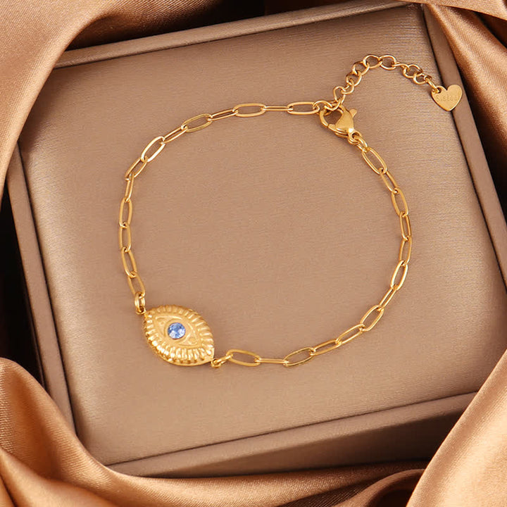 Olivenorma Stainless Steel Evil Eye Charm Design Protection Symbol Bracelet - image 14