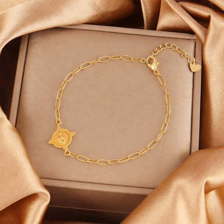 Olivenorma Stainless Steel Evil Eye Charm Design Protection Symbol Bracelet - image 16