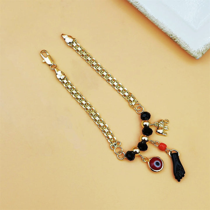 Olivenorma Copper Evil Eye Elephant Charm Design Blessing Protection Symbol Bracelet - image 1