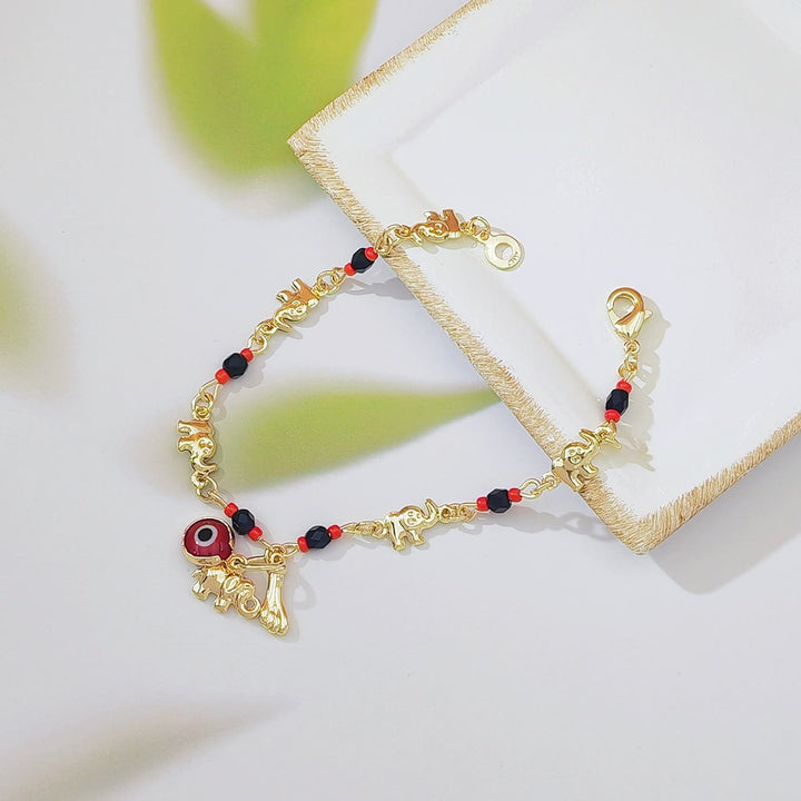 Olivenorma Copper Beaded Evil Eye Charm Design Safeguard Symbol Bracelet - For Adult B - image 2