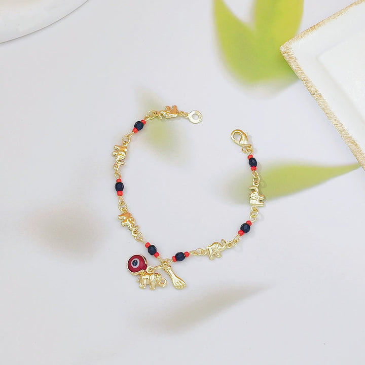 Olivenorma Copper Beaded Evil Eye Charm Design Safeguard Symbol Bracelet - image 5