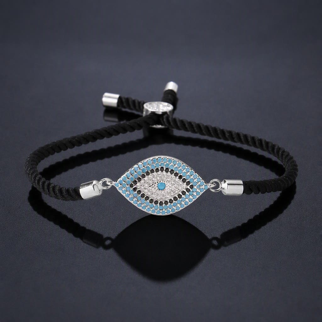 Olivenorma Copper Inlaid Evil Eye Design Protection Symbol Bracelet - M - image 13