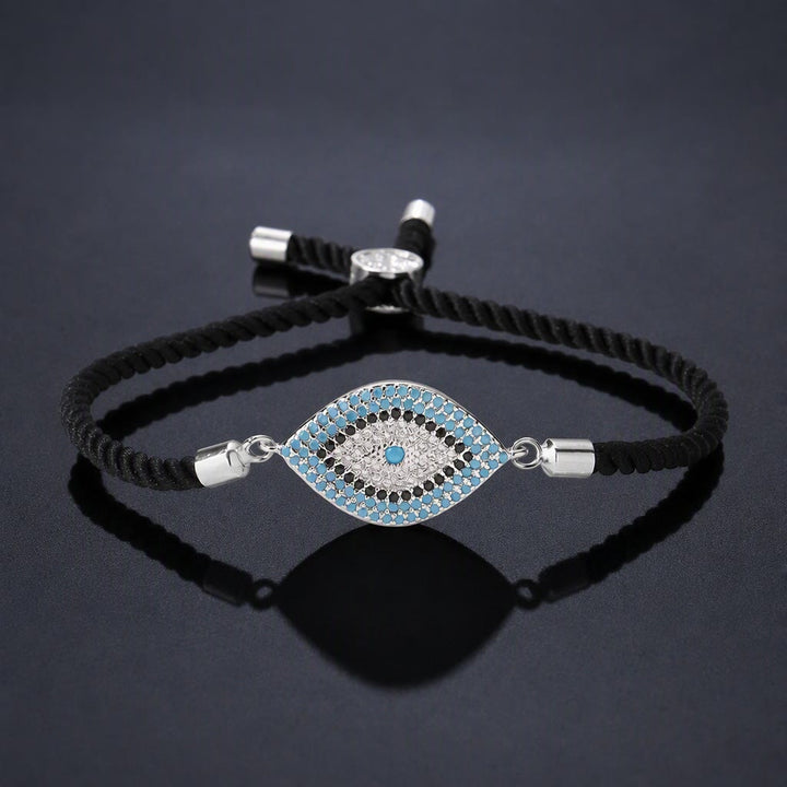 Olivenorma Copper Inlaid Evil Eye Design Protection Symbol Bracelet - M - image 13