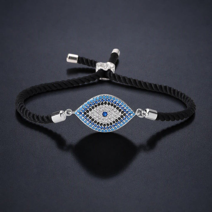 Olivenorma Copper Inlaid Evil Eye Design Protection Symbol Bracelet - N - image 14