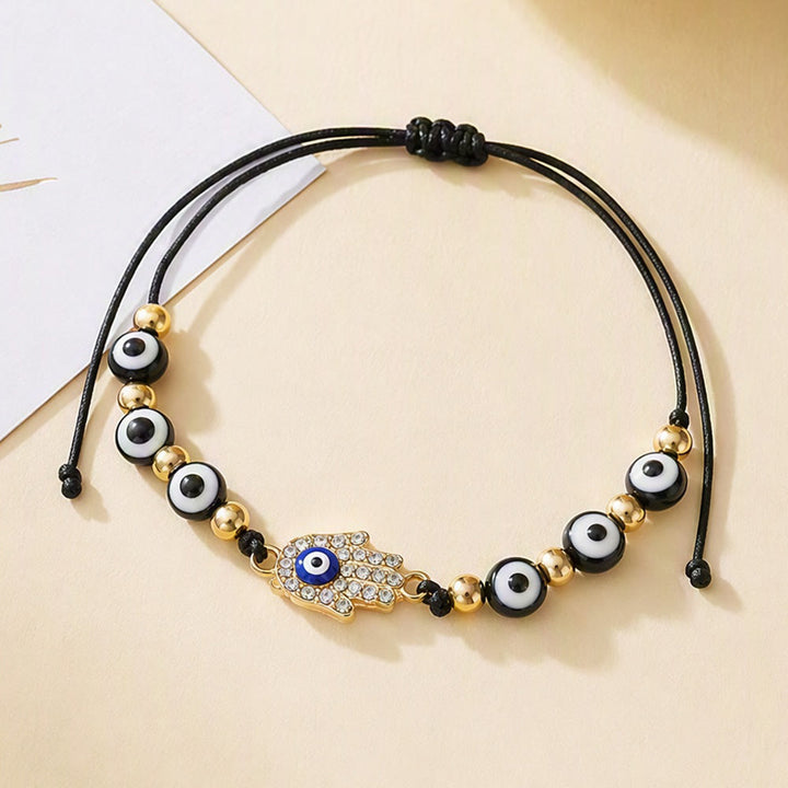 Olivenorma Copper Multi‑Shape Evil Eye Charm Design Safeguard Symbol Bracelet - image 3