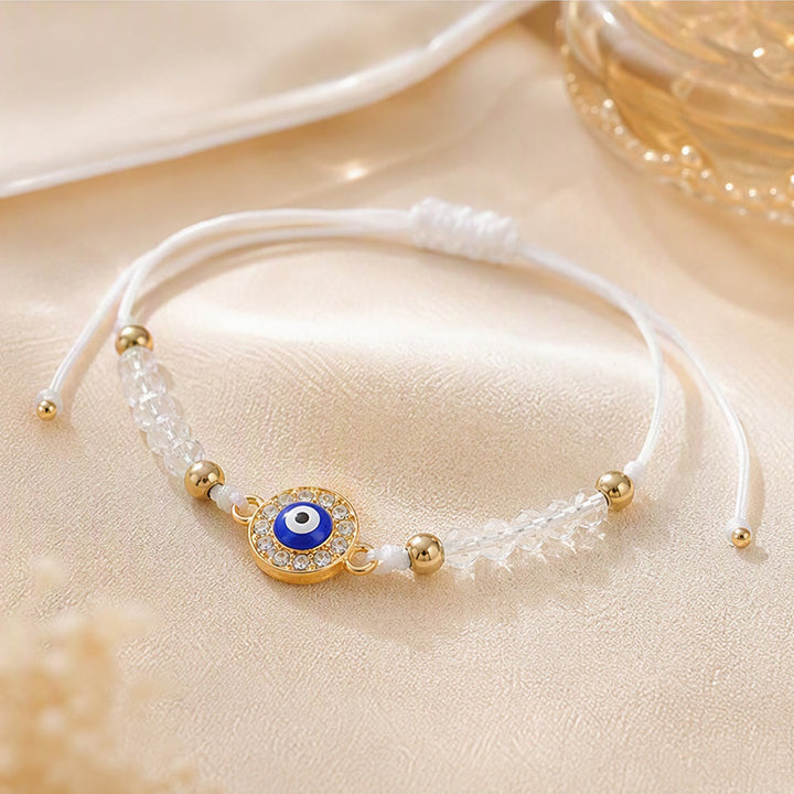 Olivenorma Copper Multi‑Shape Evil Eye Charm Design Safeguard Symbol Bracelet - image 8