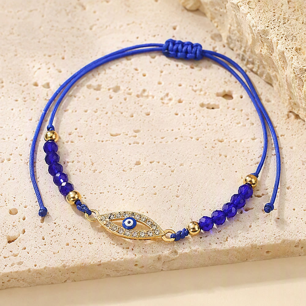 Olivenorma Copper Multi‑Shape Evil Eye Charm Design Safeguard Symbol Bracelet - image 6