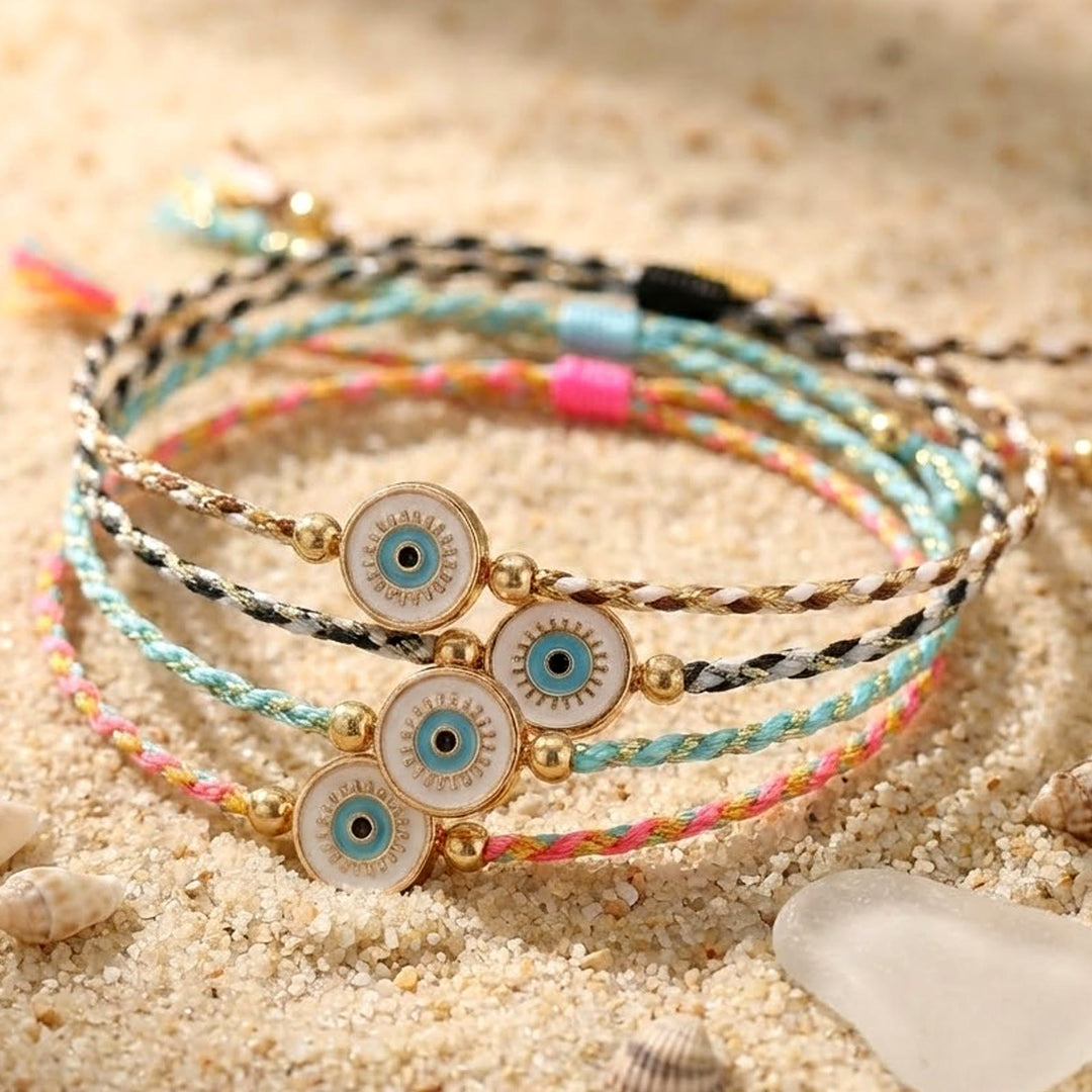 Olivenorma Cotton Thread Braided Evil Eye Charm Good Luck Protection Bracelet - image 0