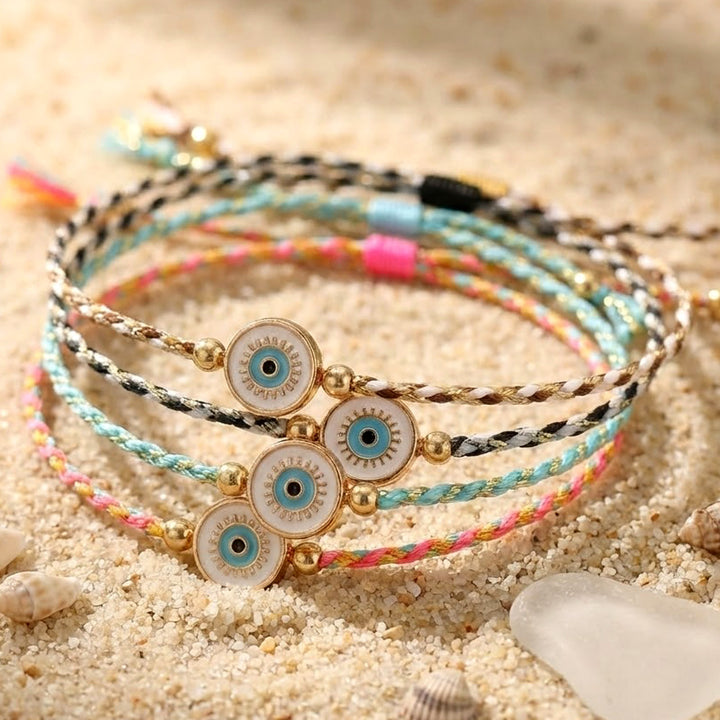 Olivenorma Cotton Thread Braided Evil Eye Charm Good Luck Protection Bracelet - image 0