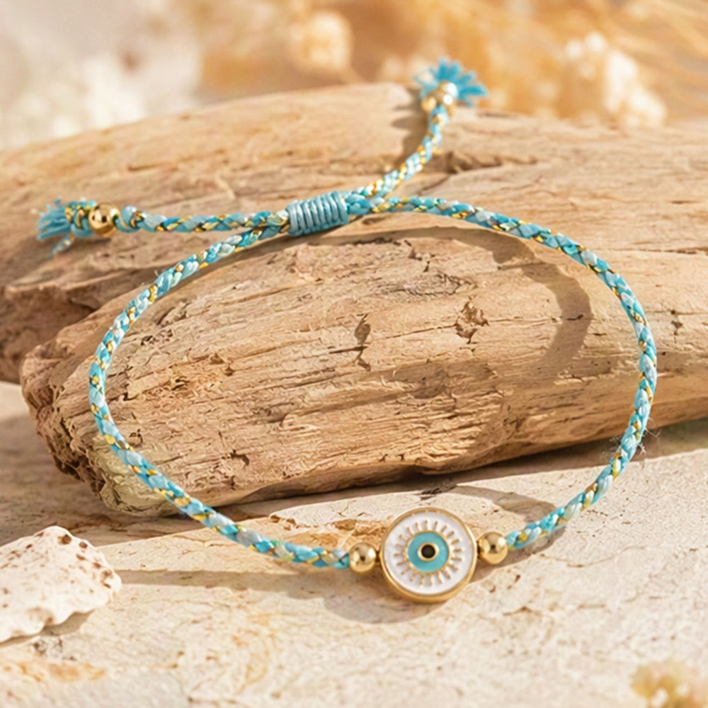 Olivenorma Cotton Thread Braided Evil Eye Charm Good Luck Protection Bracelet - image 13