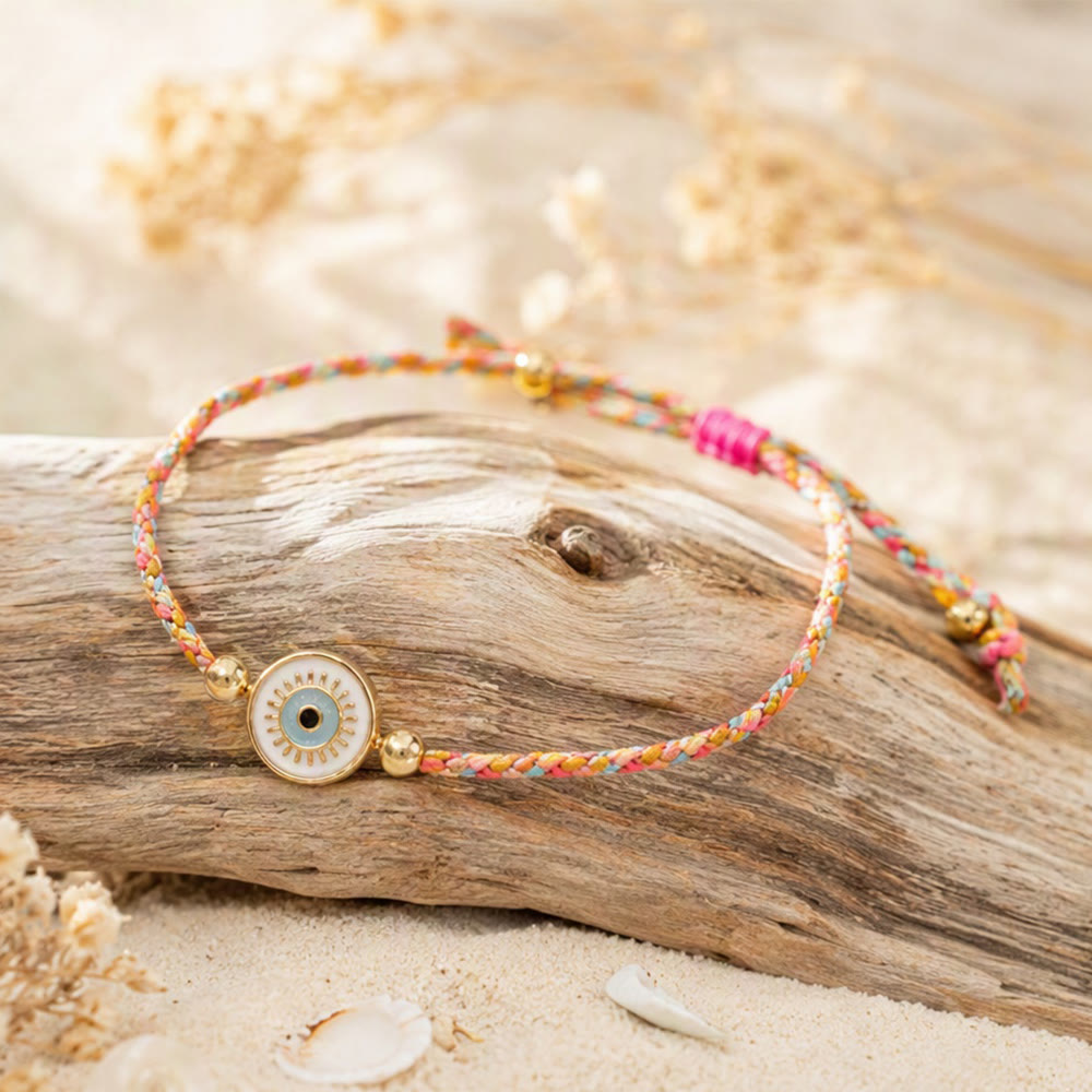 Olivenorma Cotton Thread Braided Evil Eye Charm Good Luck Protection Bracelet - image 11
