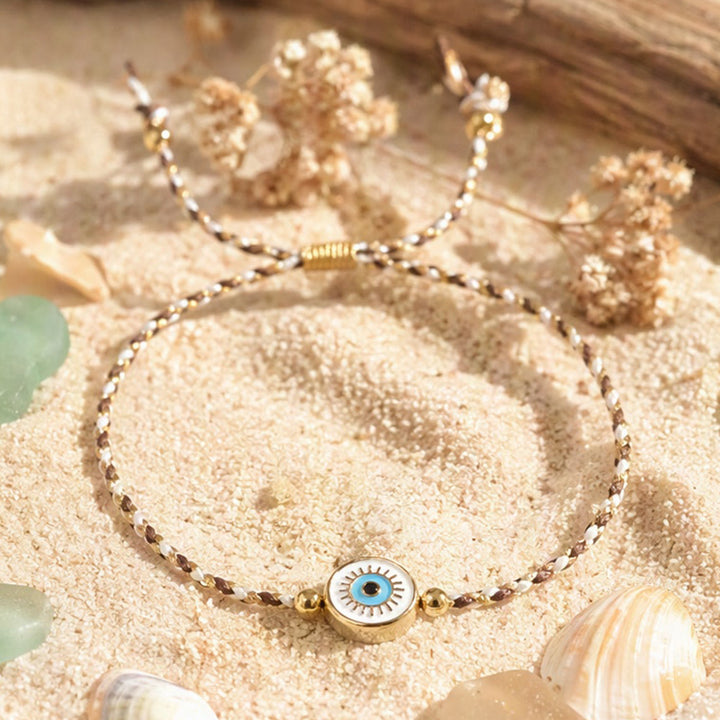 Olivenorma Cotton Thread Braided Evil Eye Charm Good Luck Protection Bracelet - image 5