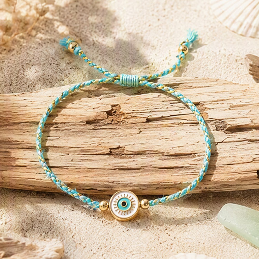 Olivenorma Cotton Thread Braided Evil Eye Charm Good Luck Protection Bracelet - image 14