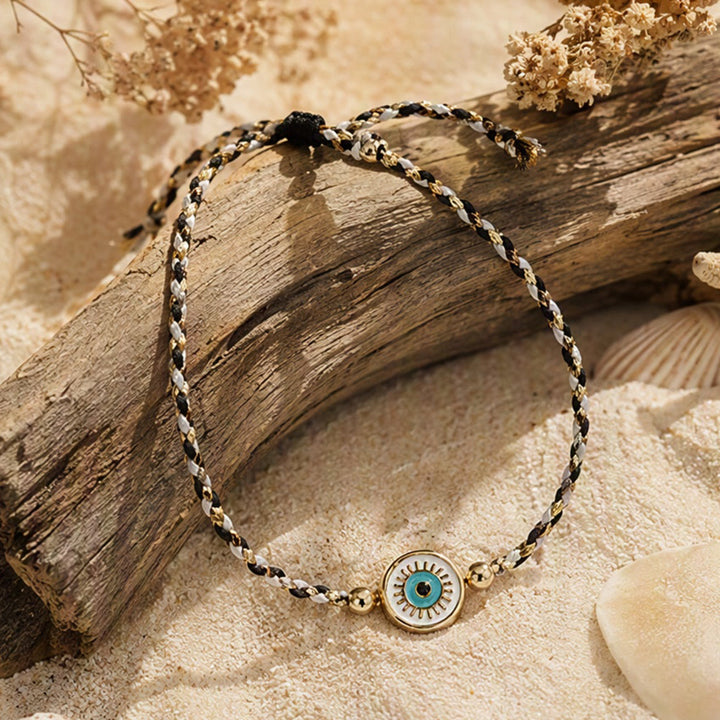 Olivenorma Cotton Thread Braided Evil Eye Charm Good Luck Protection Bracelet - image 7
