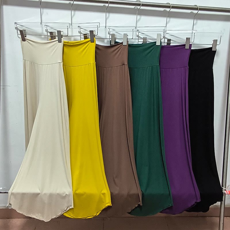 Olivenorma High-Waist Cropped Yoga Pants Plain Color Stretchy For Active & Lounge Wear Women's Flare Pants - image 14