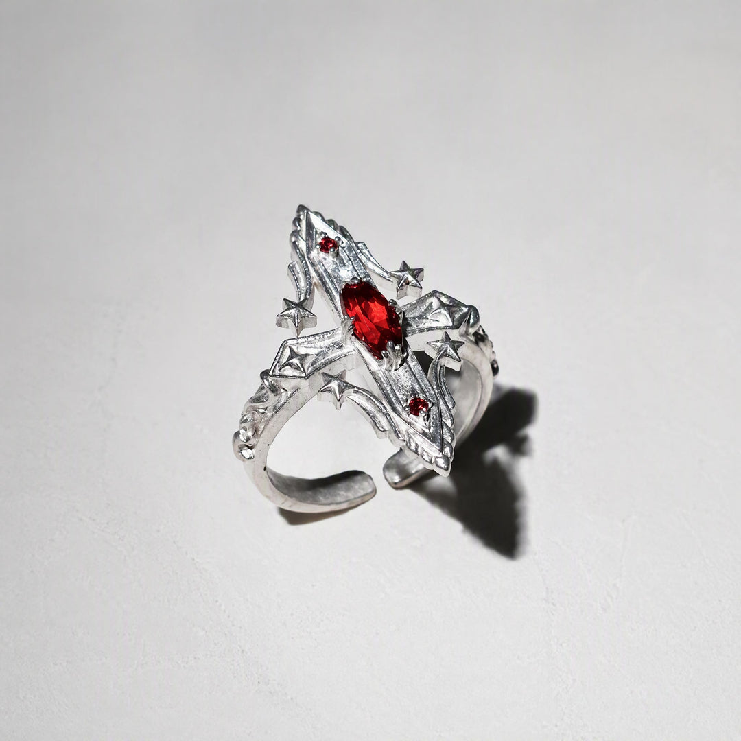 FREE Today: Retro Geometric Star Rhombus Finger Open Ring - image 5