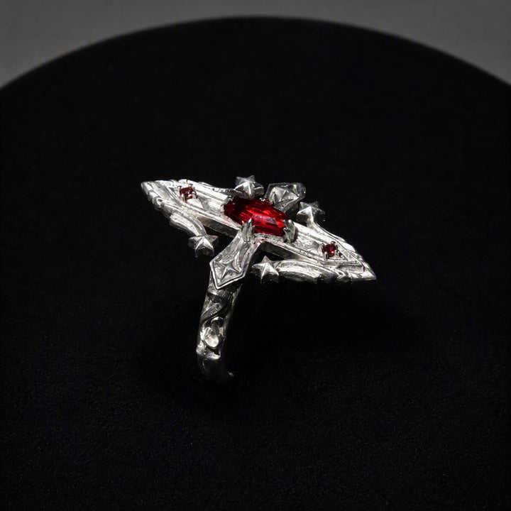 FREE Today: Retro Geometric Star Rhombus Finger Open Ring - image 2