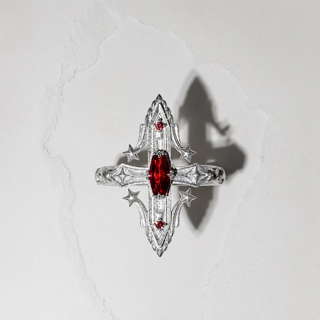 FREE Today: Retro Geometric Star Rhombus Finger Open Ring - image 3