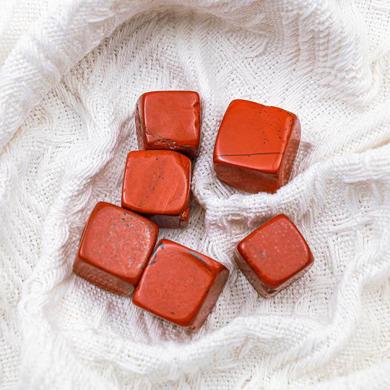 Olivenorma Red Jasper Meditation Crystal Cube - image 3