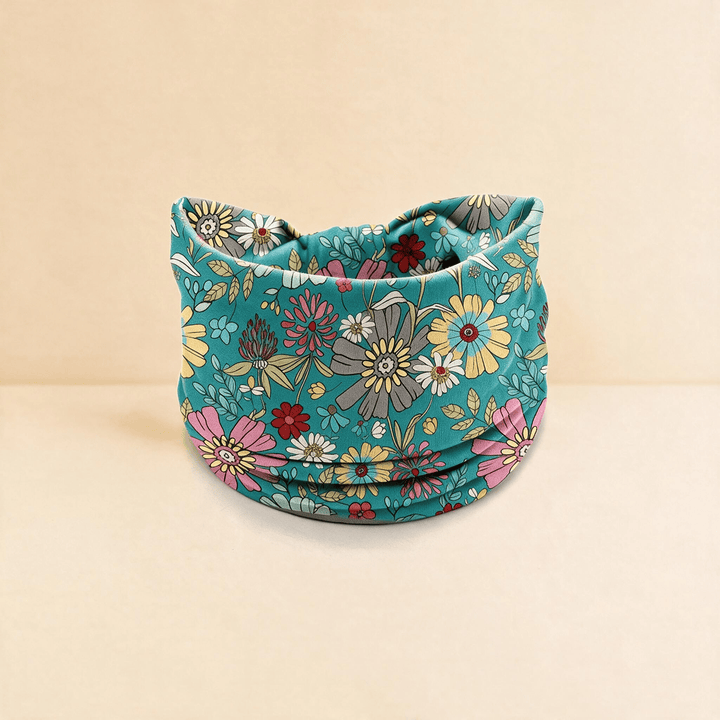Olivenorma Boho Floral Print Adjustable Sports Headband - Light Green - image 4