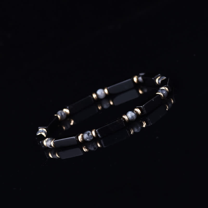 Olivenorma Natural Stone Beaded Design & Strength Protection Symbol Bracelet - image 2