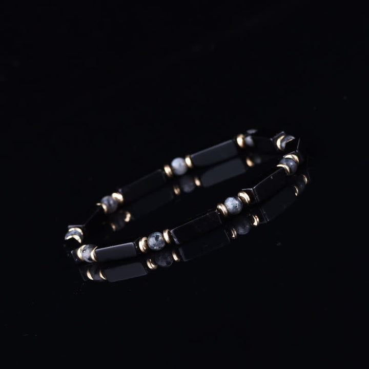 Olivenorma Natural Stone Beaded Design & Strength Protection Symbol Bracelet - image 2